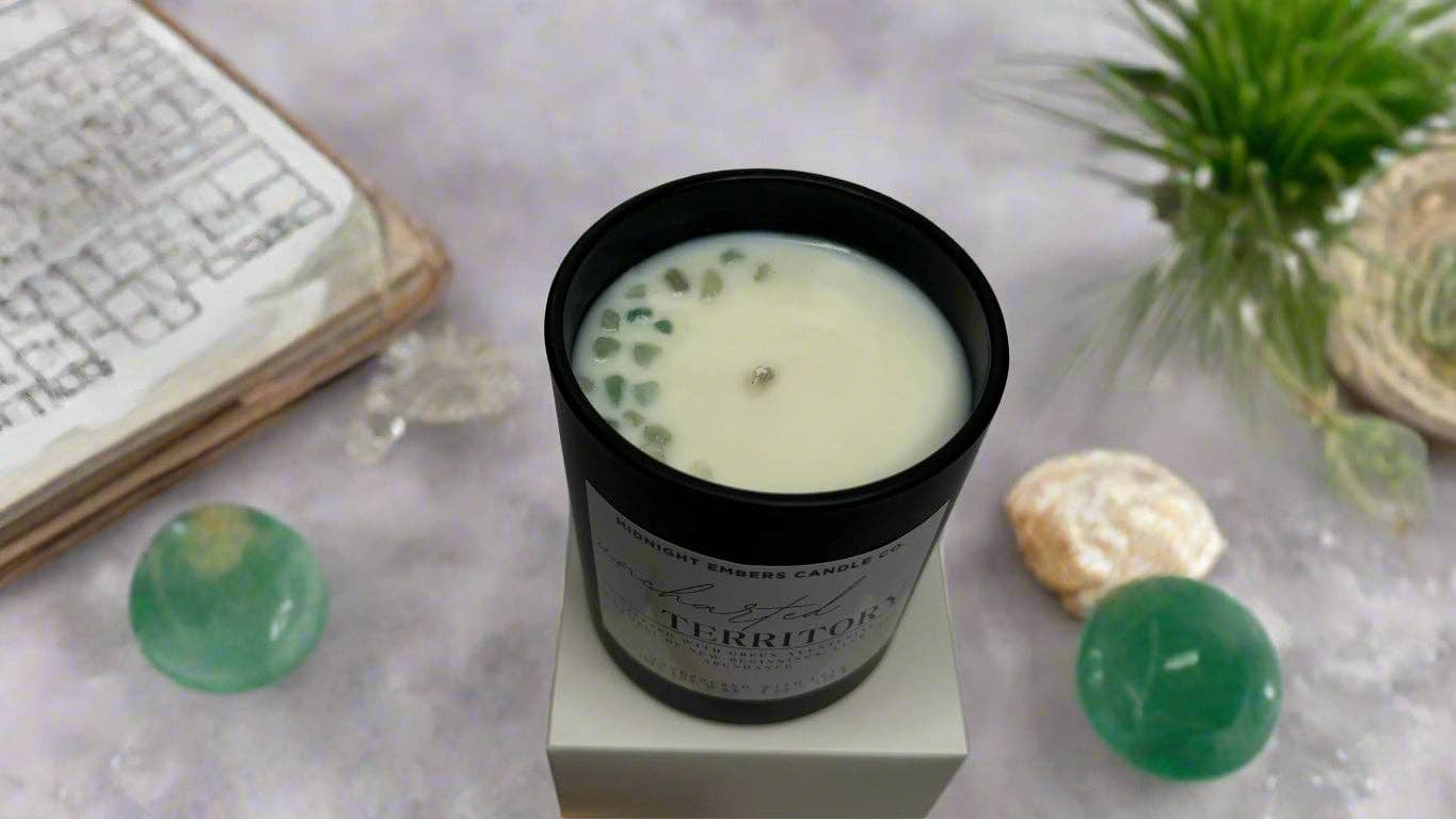 Uncharted Territory Crystal Candle | Hand Poured | Soy Wax