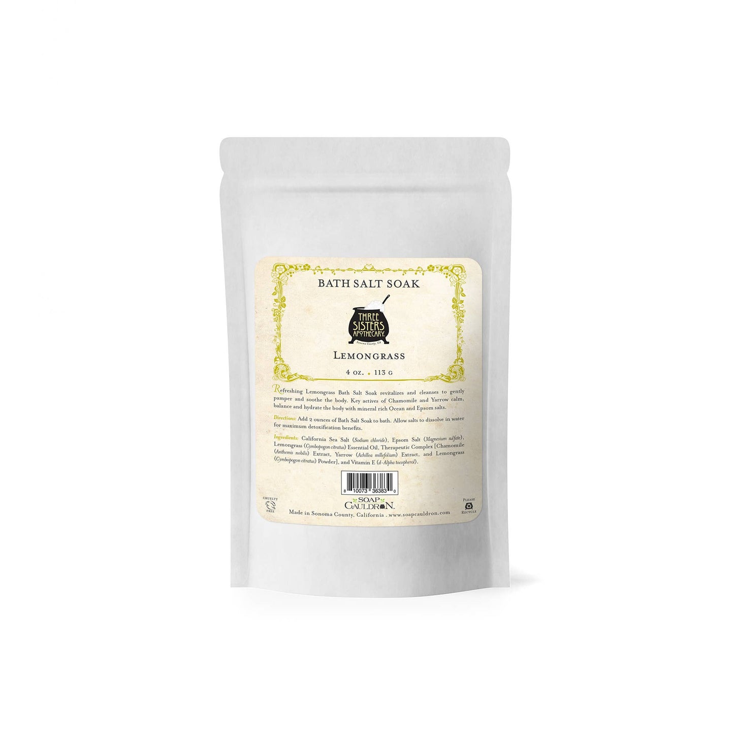 Lemongrass Bath Salt Soak