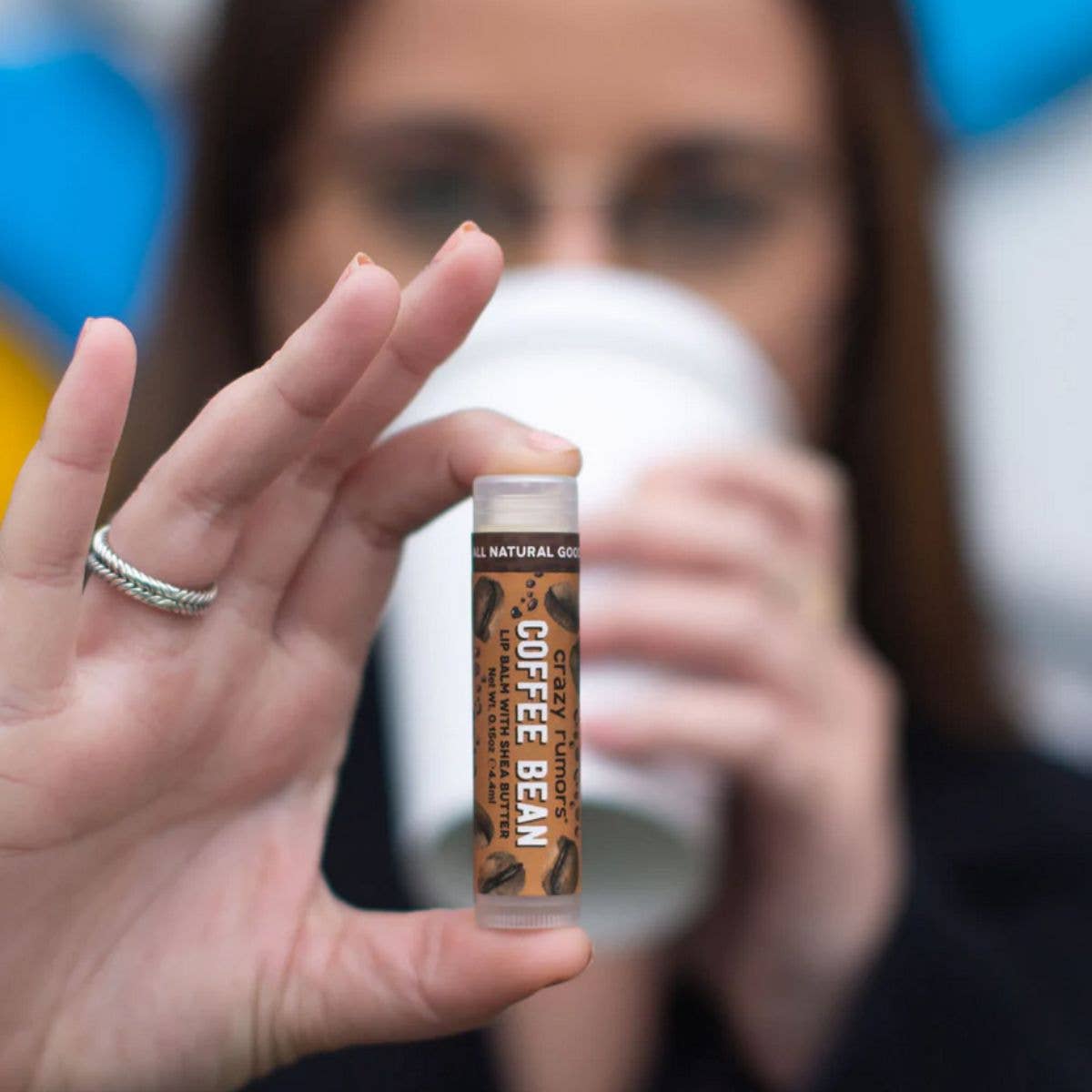 Coffee Bean Lip Balm All Natural, Vegan