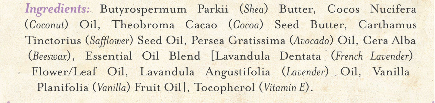 Body Butter Lavender & Mexican Vanilla