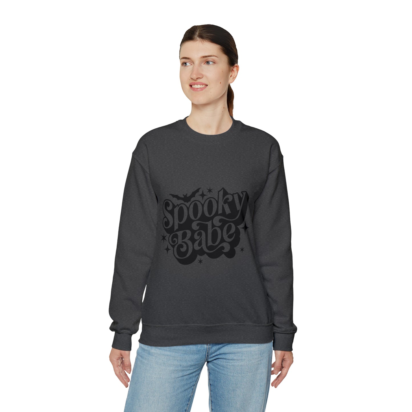 Spooky Babe Sweatshirt - Halloween Sweatshirt - Fall Sweatshirt - Retro Halloween Shirt