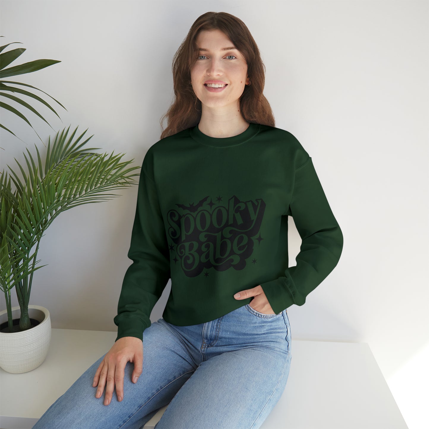 Spooky Babe Sweatshirt - Halloween Sweatshirt - Fall Sweatshirt - Retro Halloween Shirt