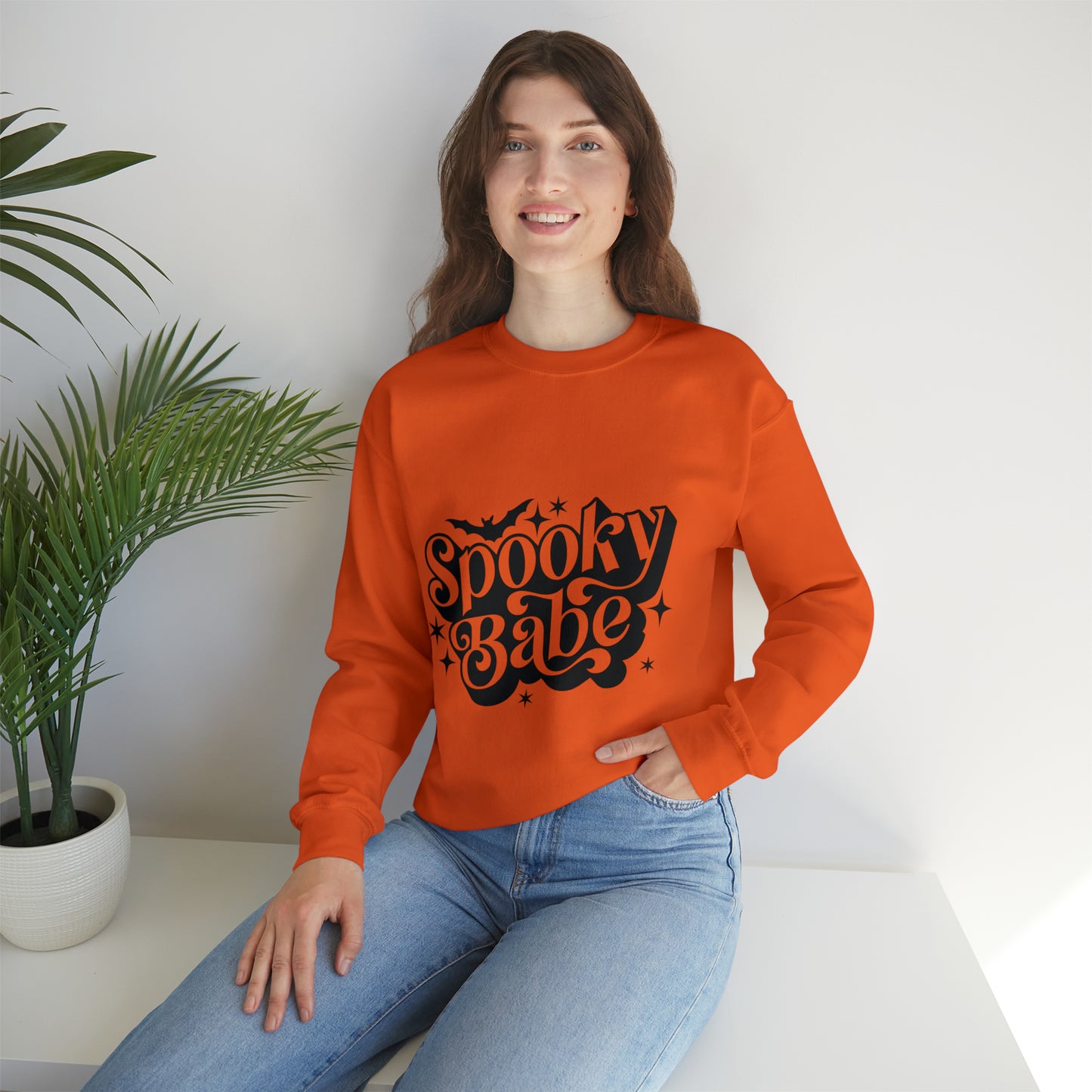 Spooky Babe Sweatshirt - Halloween Sweatshirt - Fall Sweatshirt - Retro Halloween Shirt