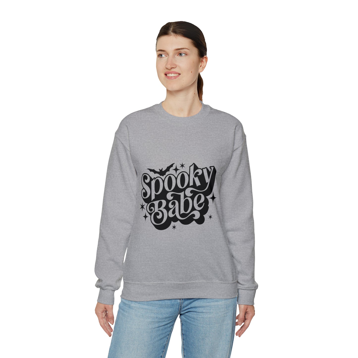 Spooky Babe Sweatshirt - Halloween Sweatshirt - Fall Sweatshirt - Retro Halloween Shirt