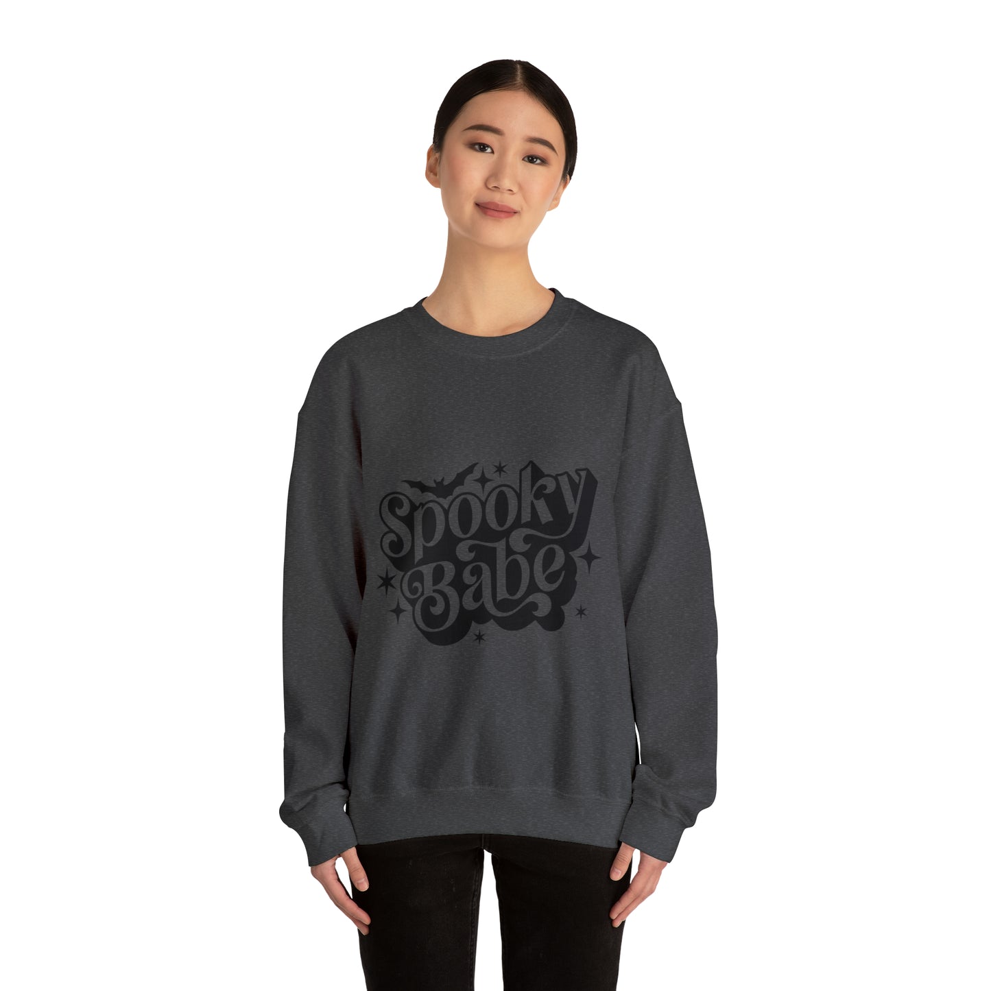 Spooky Babe Sweatshirt - Halloween Sweatshirt - Fall Sweatshirt - Retro Halloween Shirt