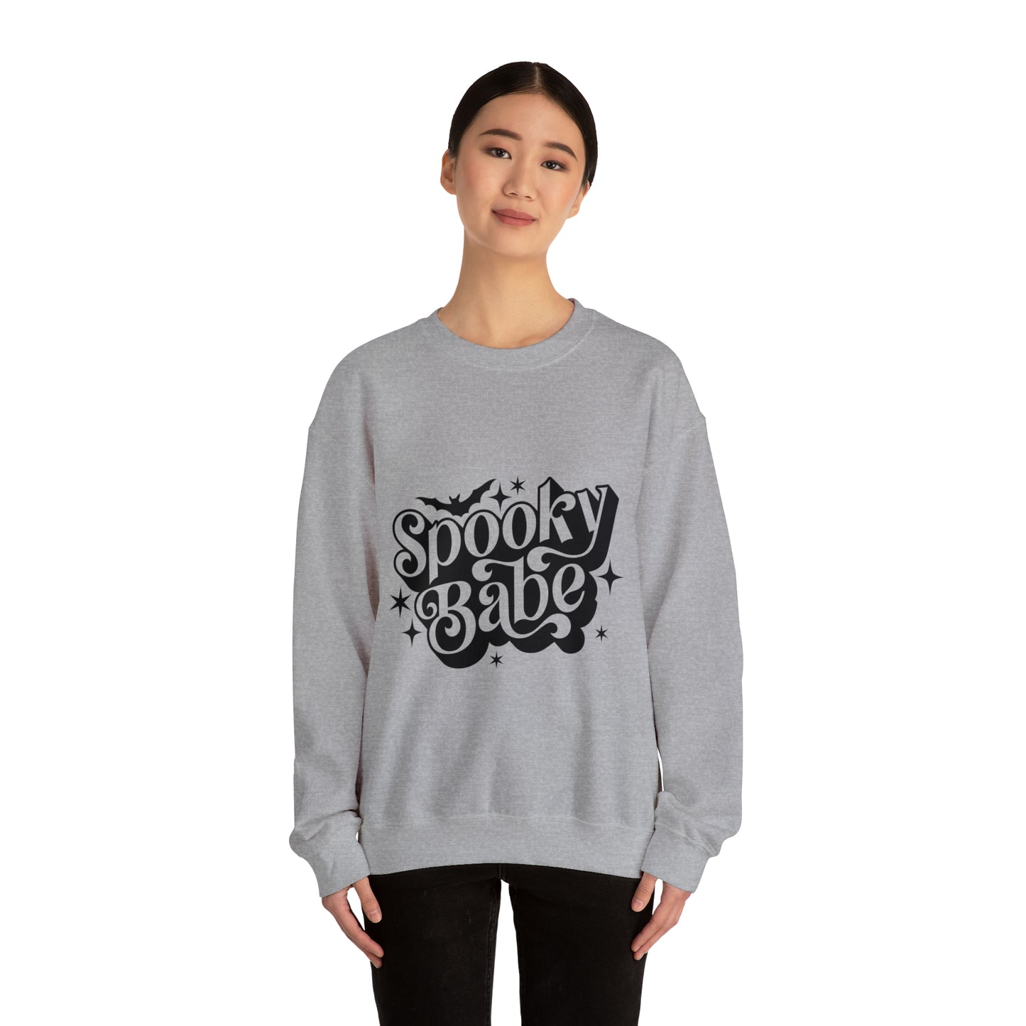 Spooky Babe Sweatshirt - Halloween Sweatshirt - Fall Sweatshirt - Retro Halloween Shirt