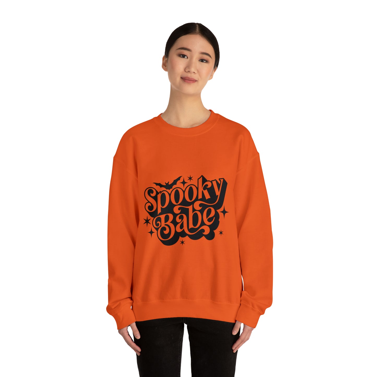 Spooky Babe Sweatshirt - Halloween Sweatshirt - Fall Sweatshirt - Retro Halloween Shirt