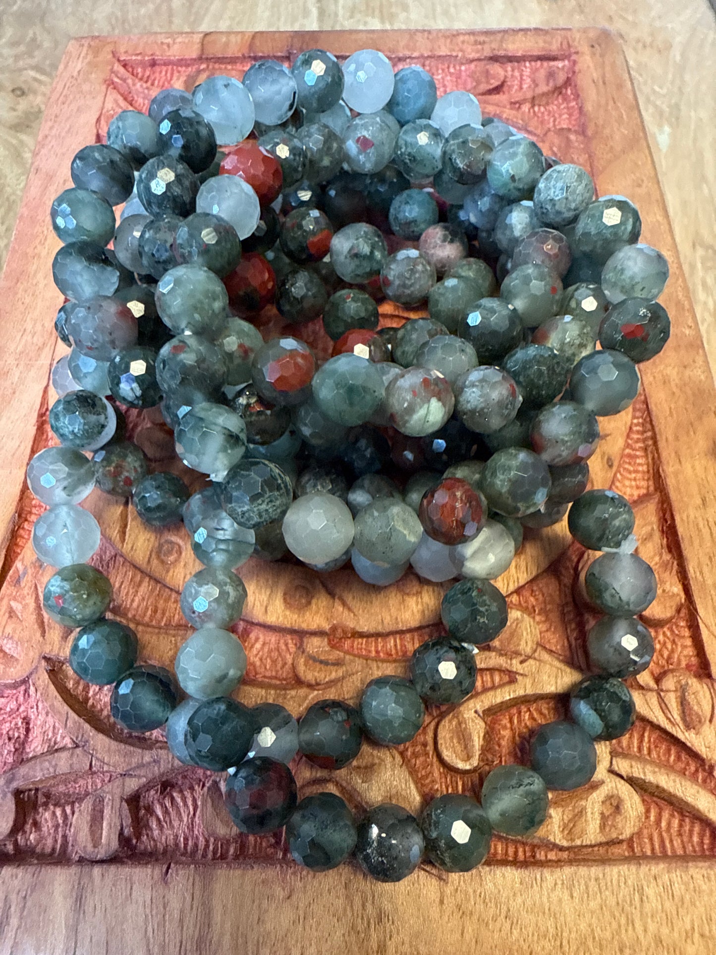 Faceted Gemstone Beaded Bracelet