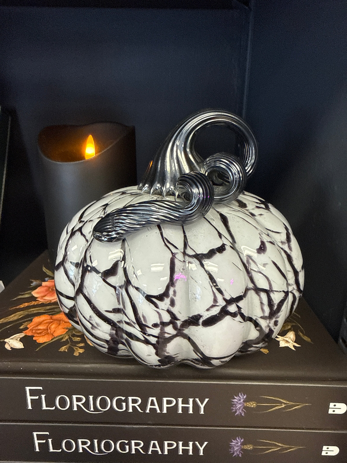 Hand Blown Glass Pumpkin