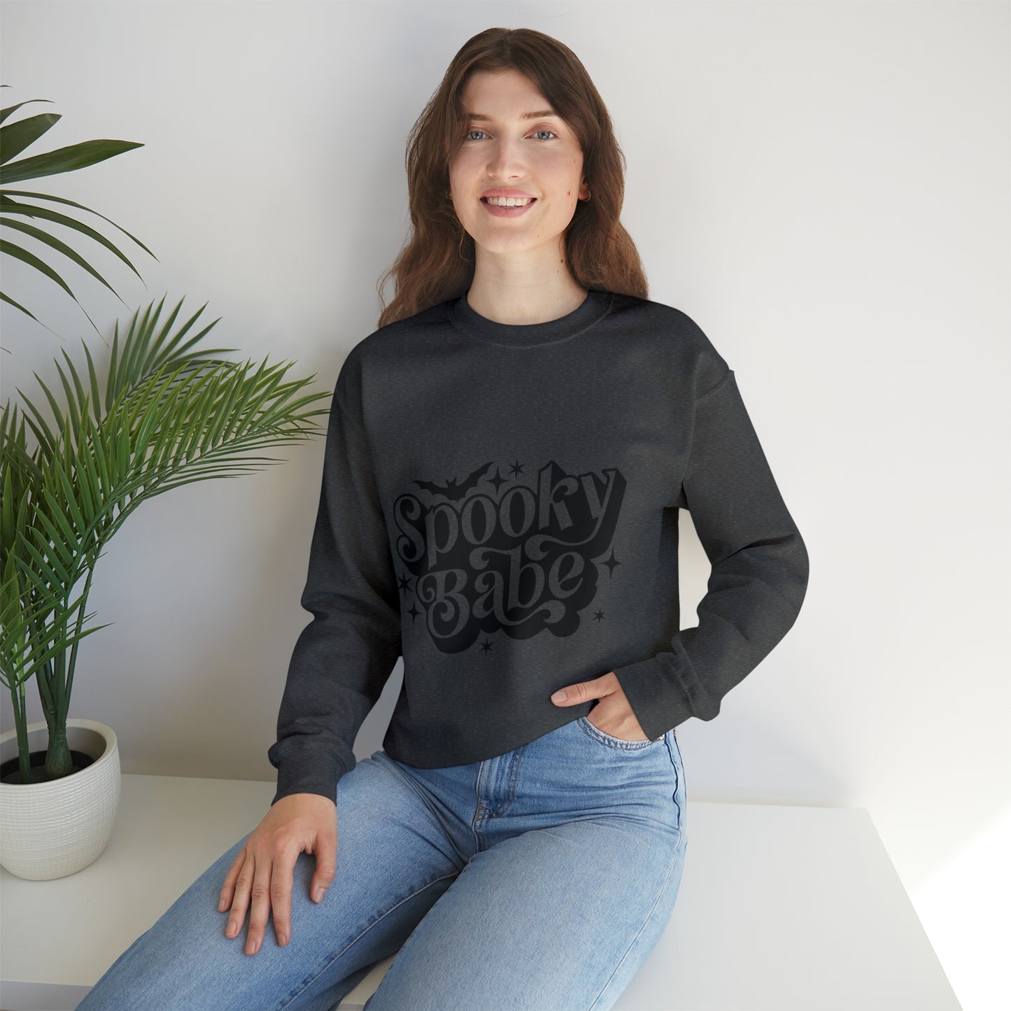 Spooky Babe Sweatshirt - Halloween Sweatshirt - Fall Sweatshirt - Retro Halloween Shirt