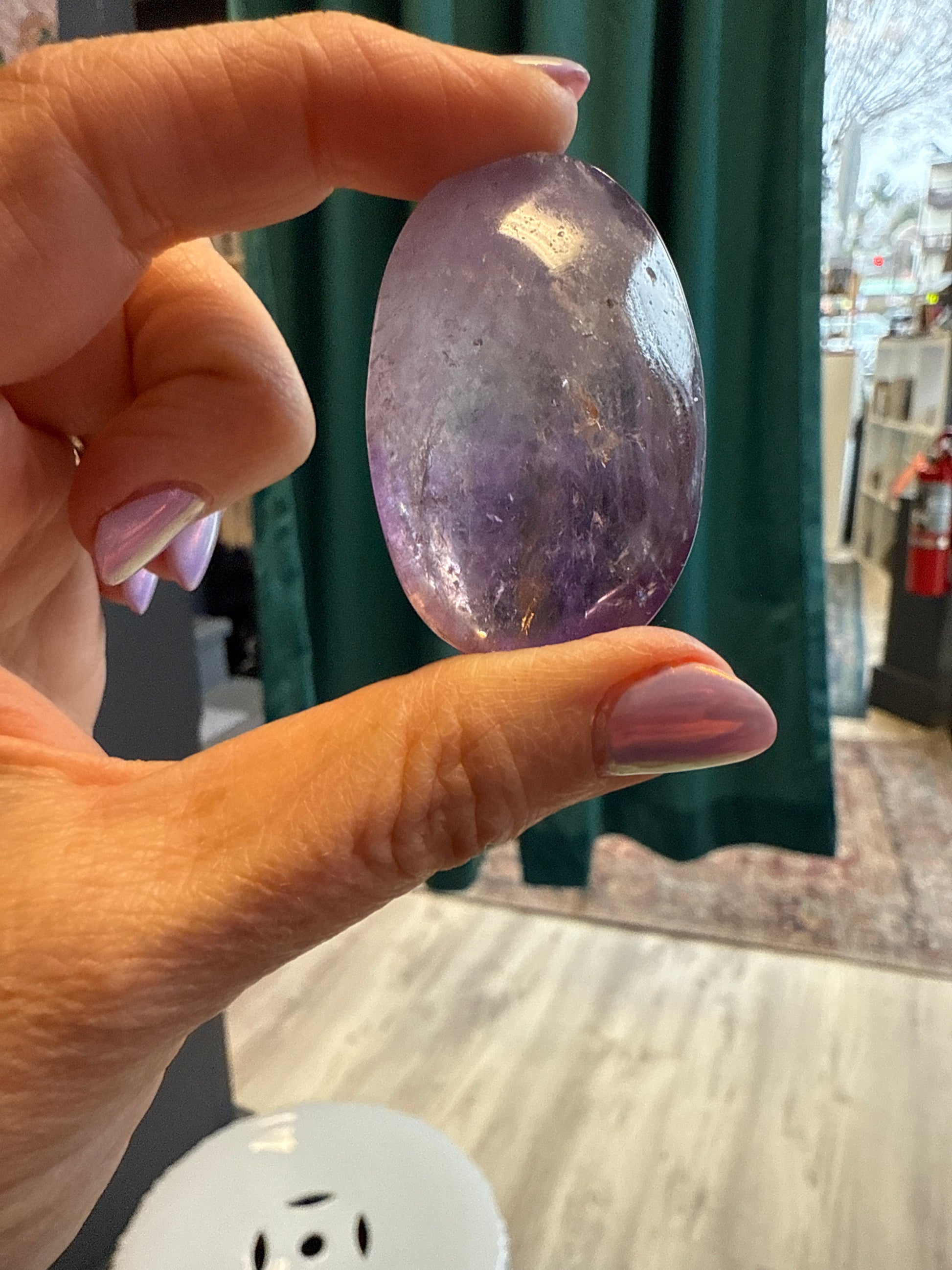 Amethyst Palm Stone - Cozy Coven