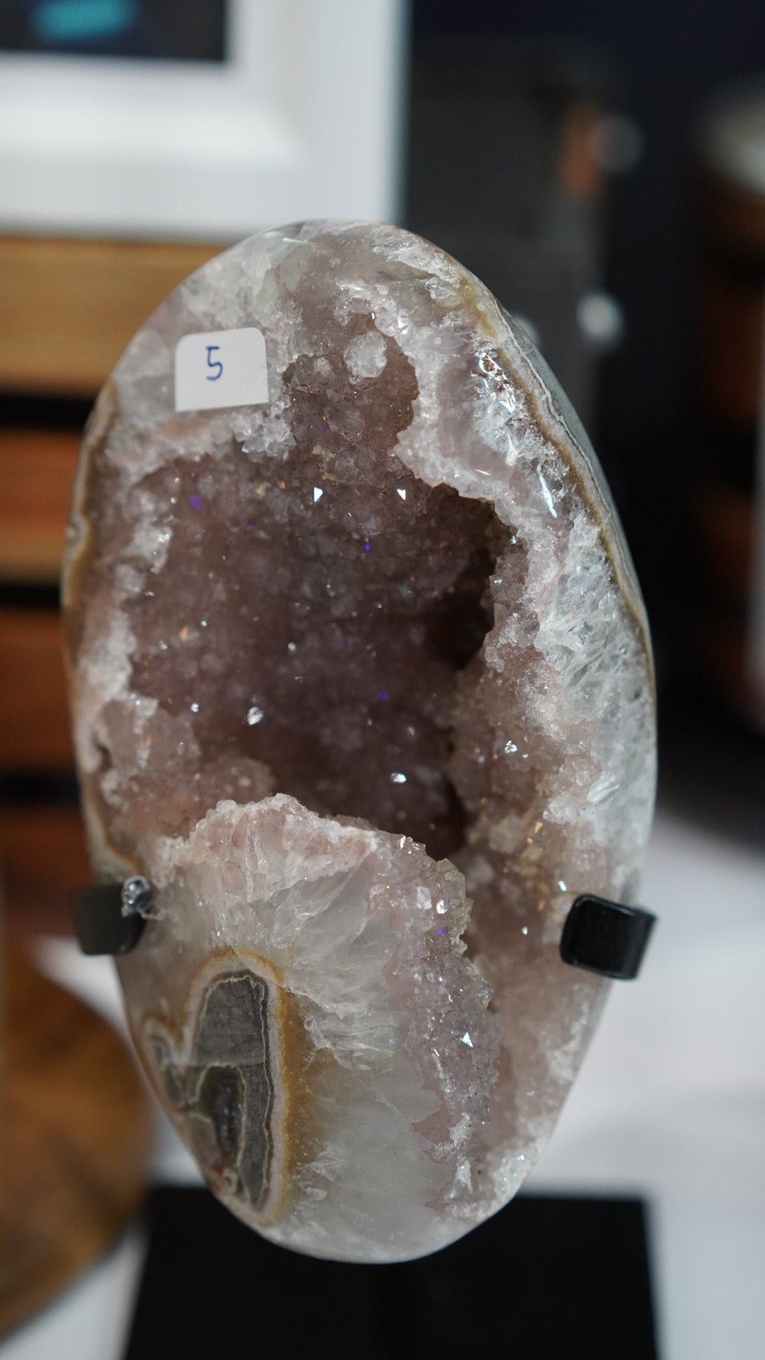 Uruguayan Amethyst Geode with Custom Stand