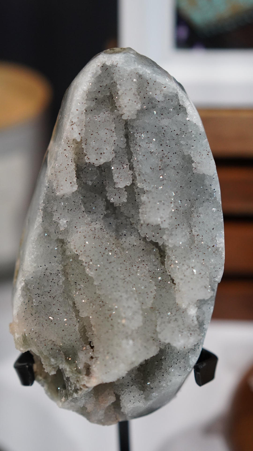 Uruguayan Amethyst Geode with Custom Stand