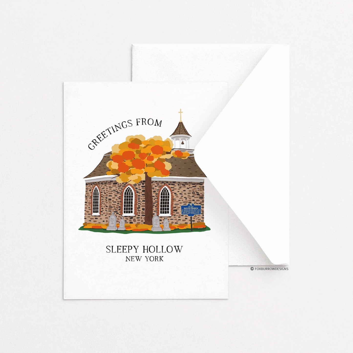 Sleepy Hollow Old Dutch Church Greeting Card