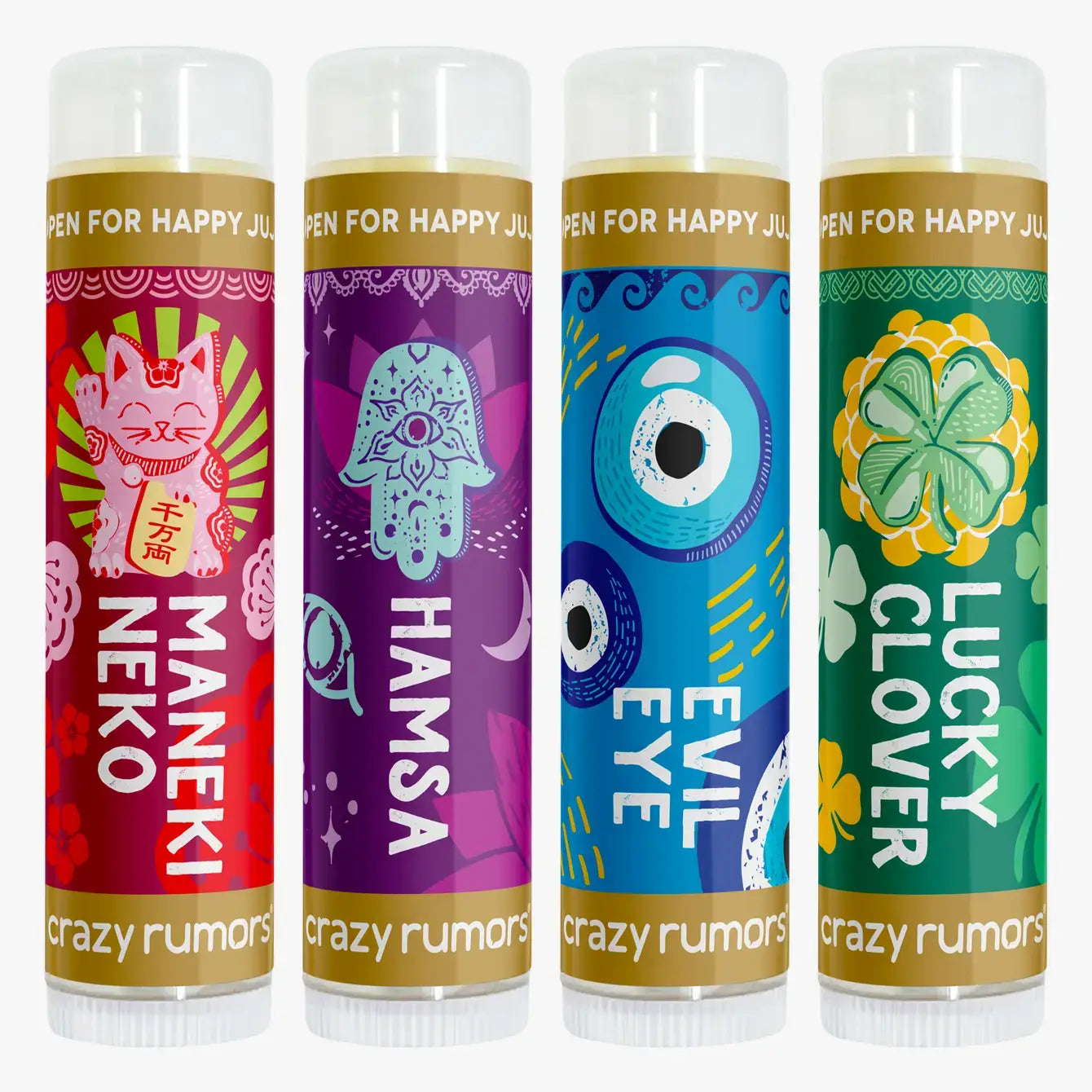All Natural, Vegan Happy Juju-Lucky Clover Lip Balm Gift Box