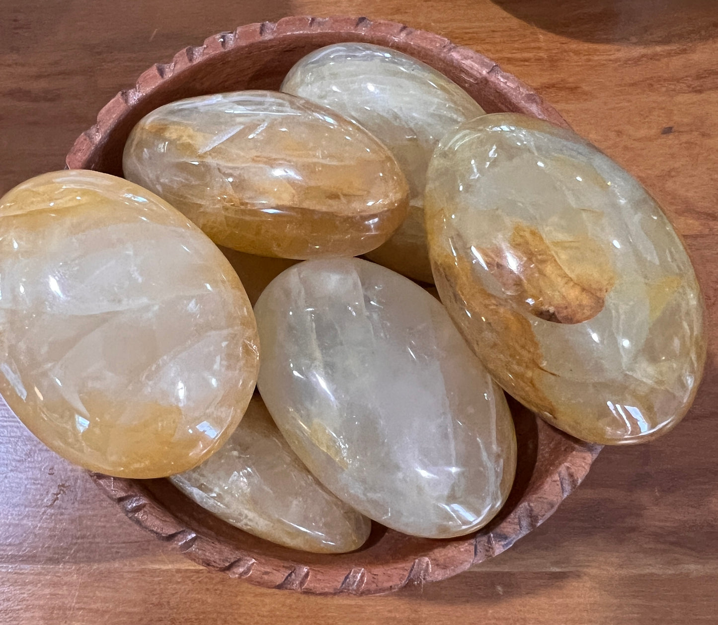 Golden Healer Palm Stone