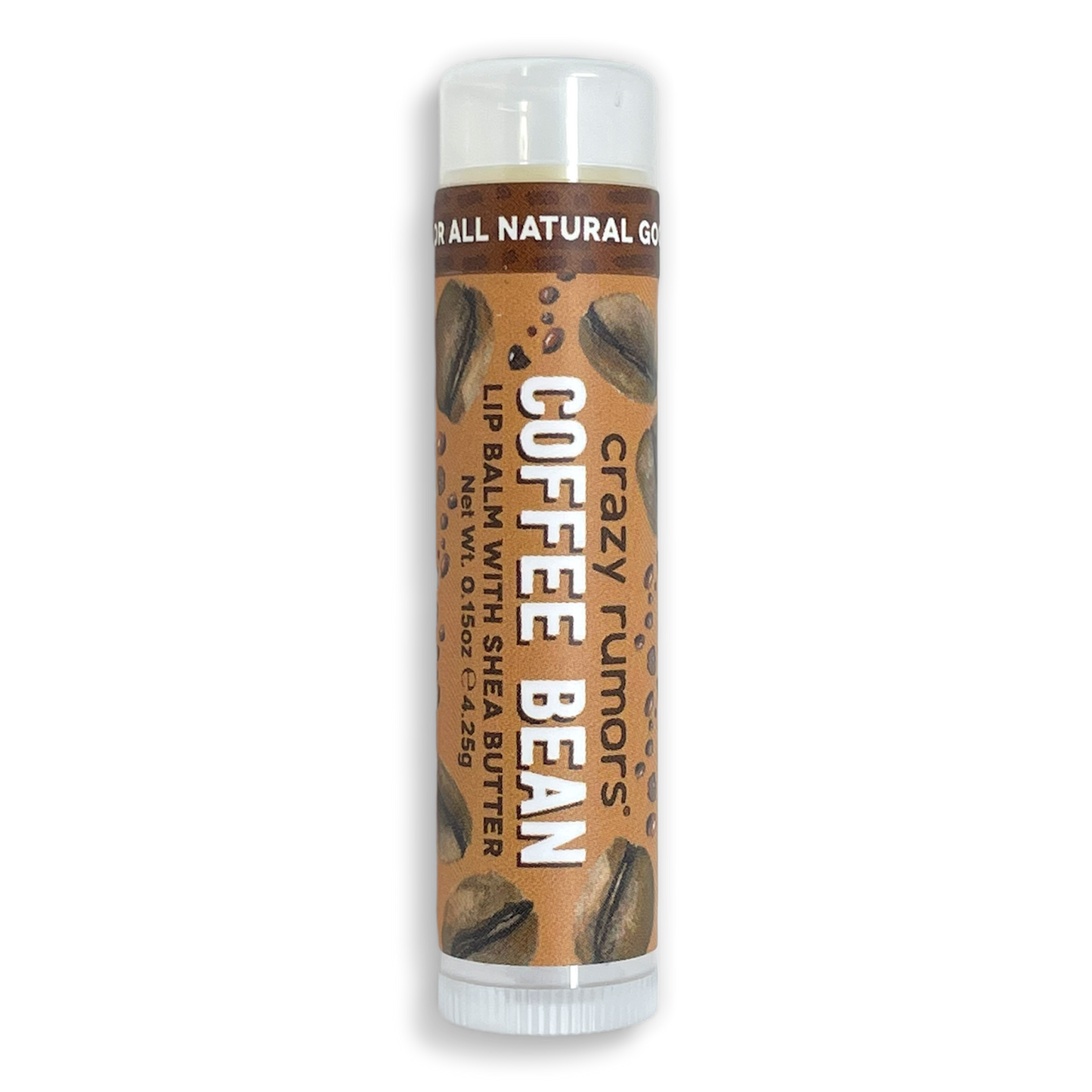 Coffee Bean Lip Balm All Natural, Vegan