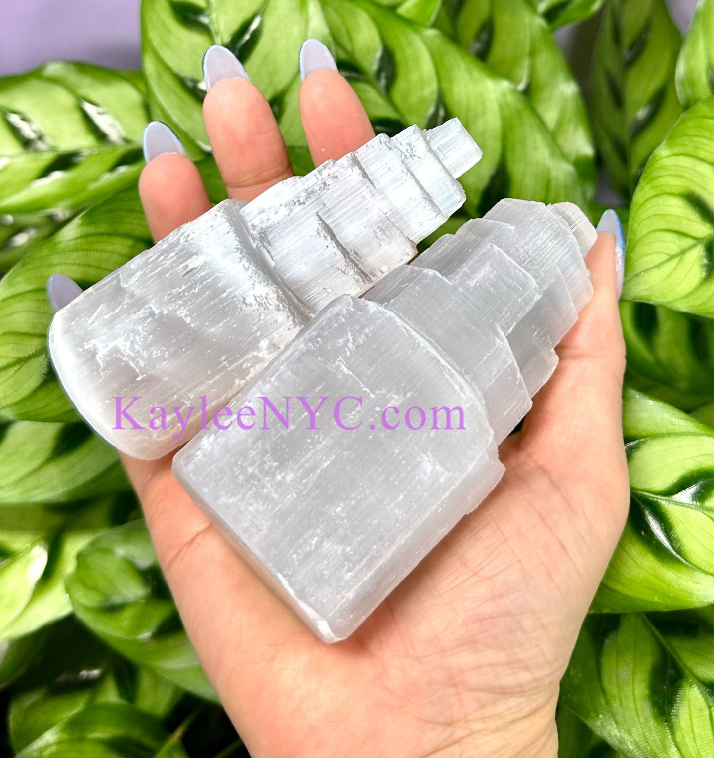 Natural Selenite aka Satin Spar Cylinder ~10cm