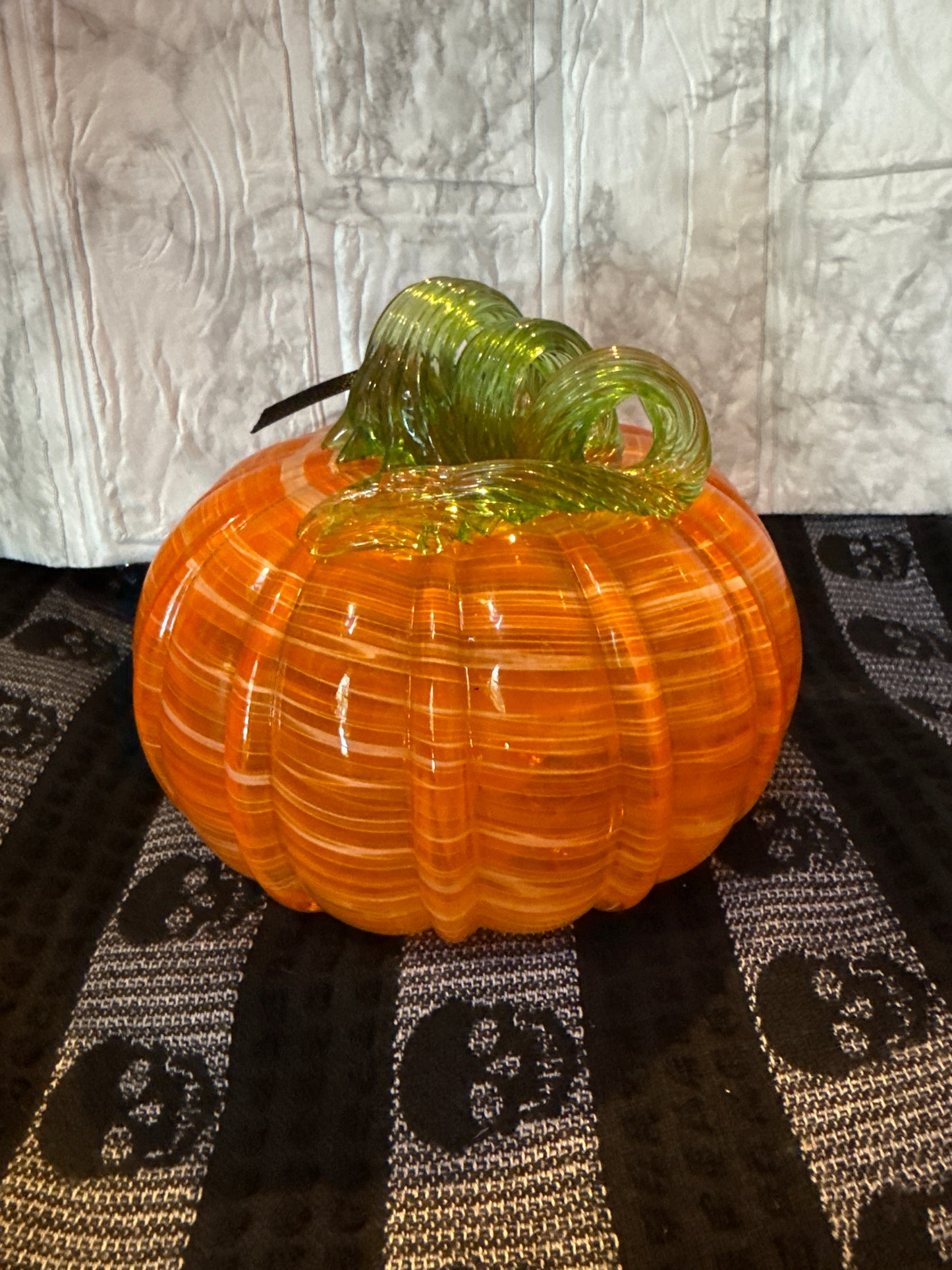 Hand blown Glass Pumpkin