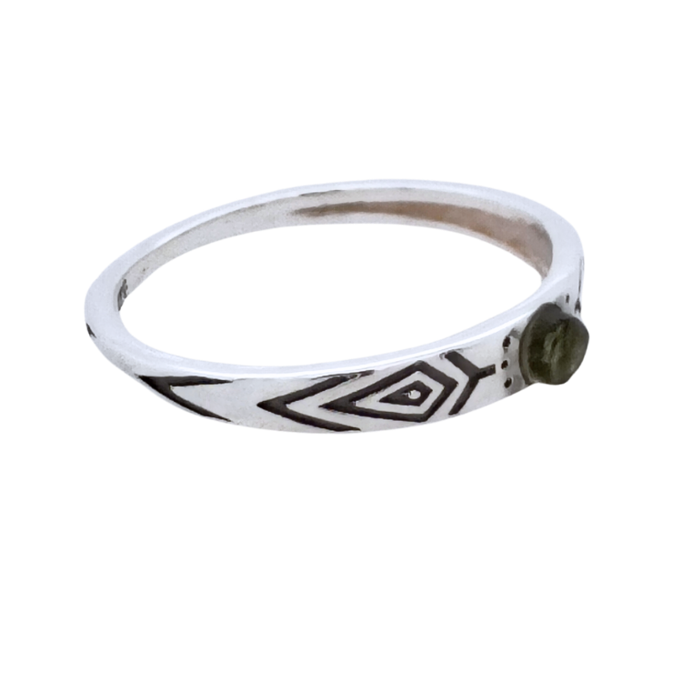 Moldavite Maya Fulfillment Ring - Cozy Coven