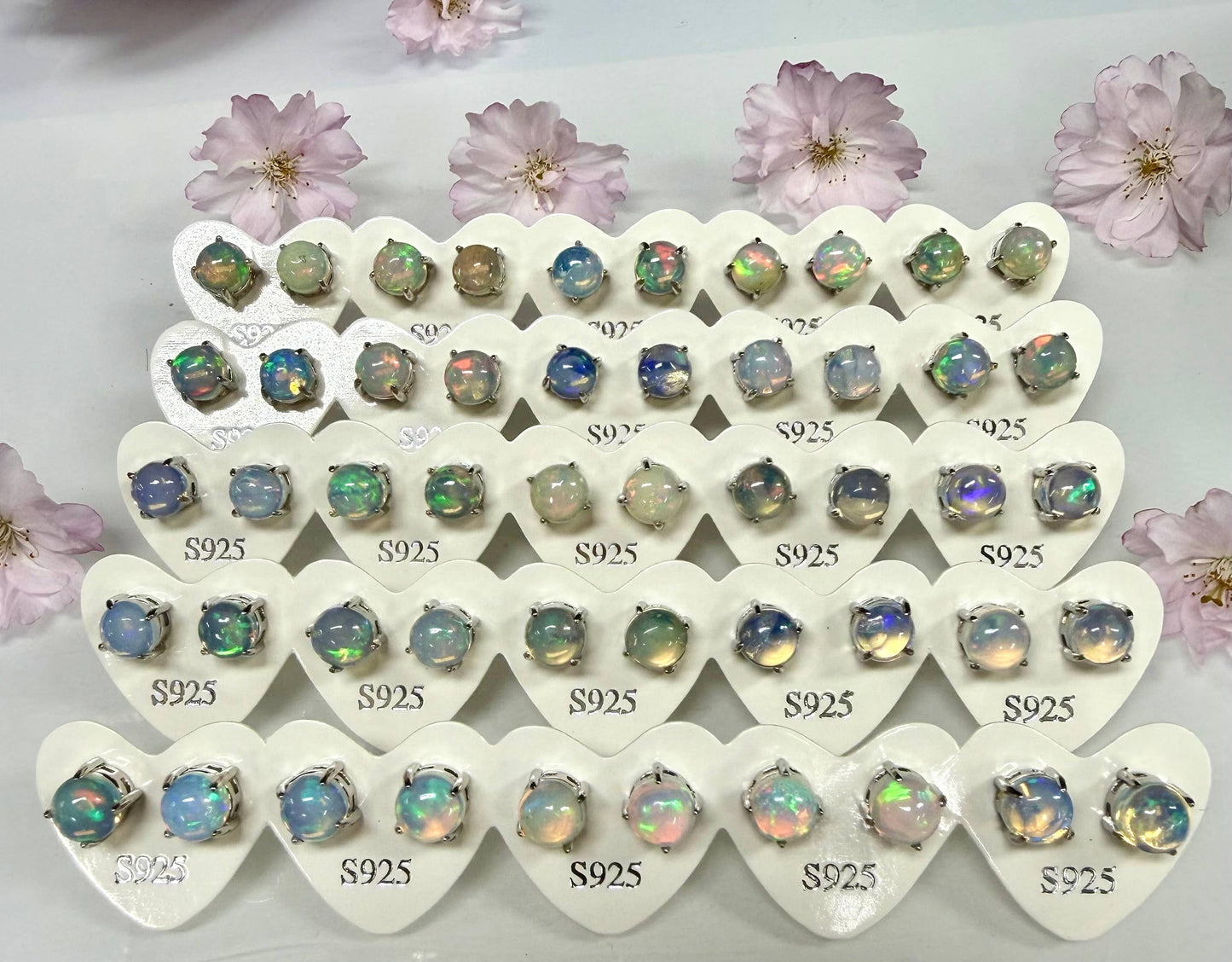 Opal Stud Earring 6mm