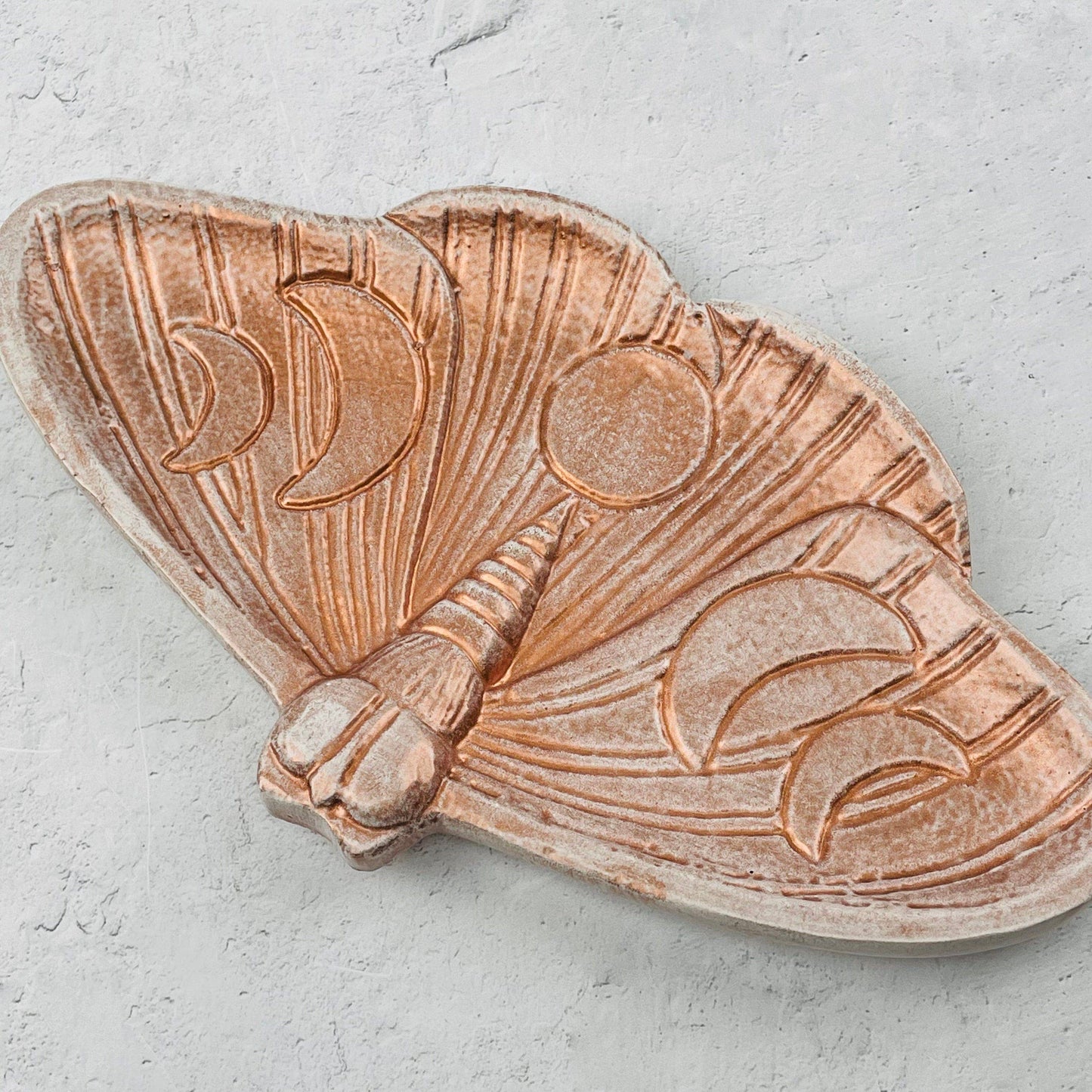 Moth Jewelry Holder Tray - Moon Phase Design