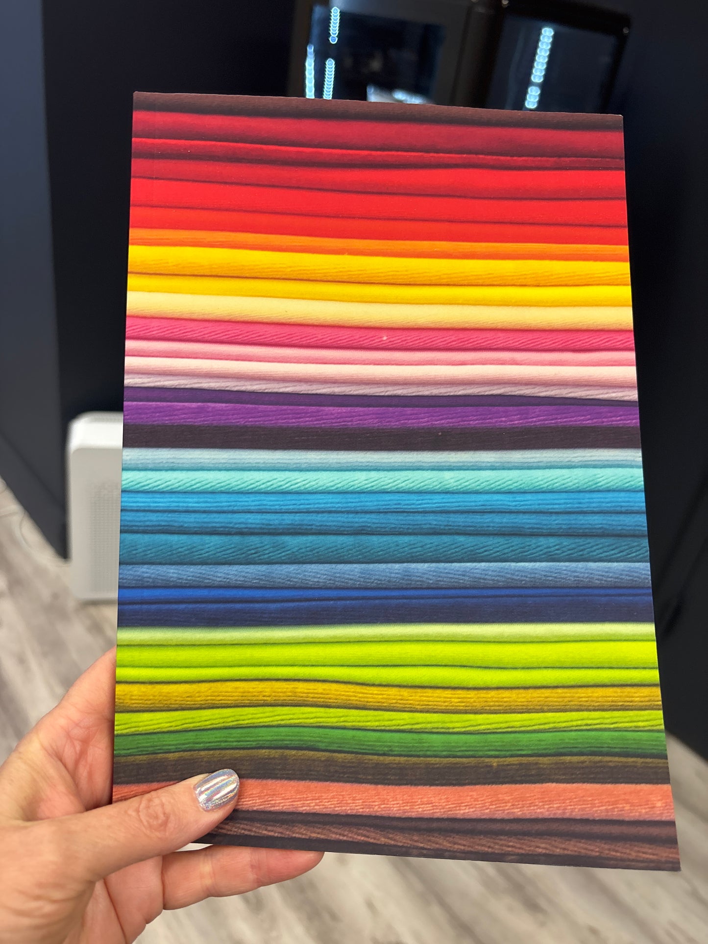 Rainbow π Felt Print Cover Dot Journal