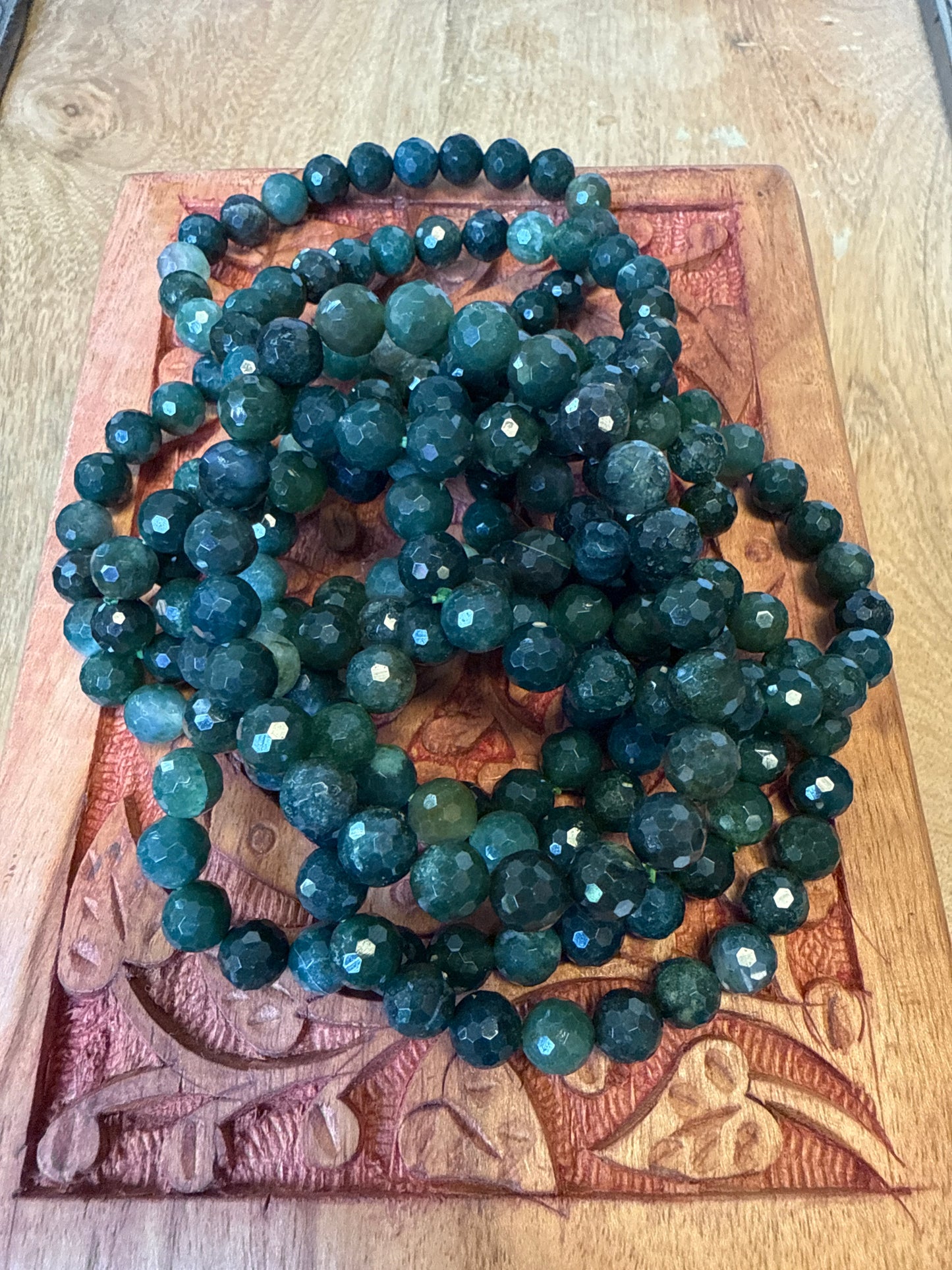 Faceted Gemstone Beaded Bracelet
