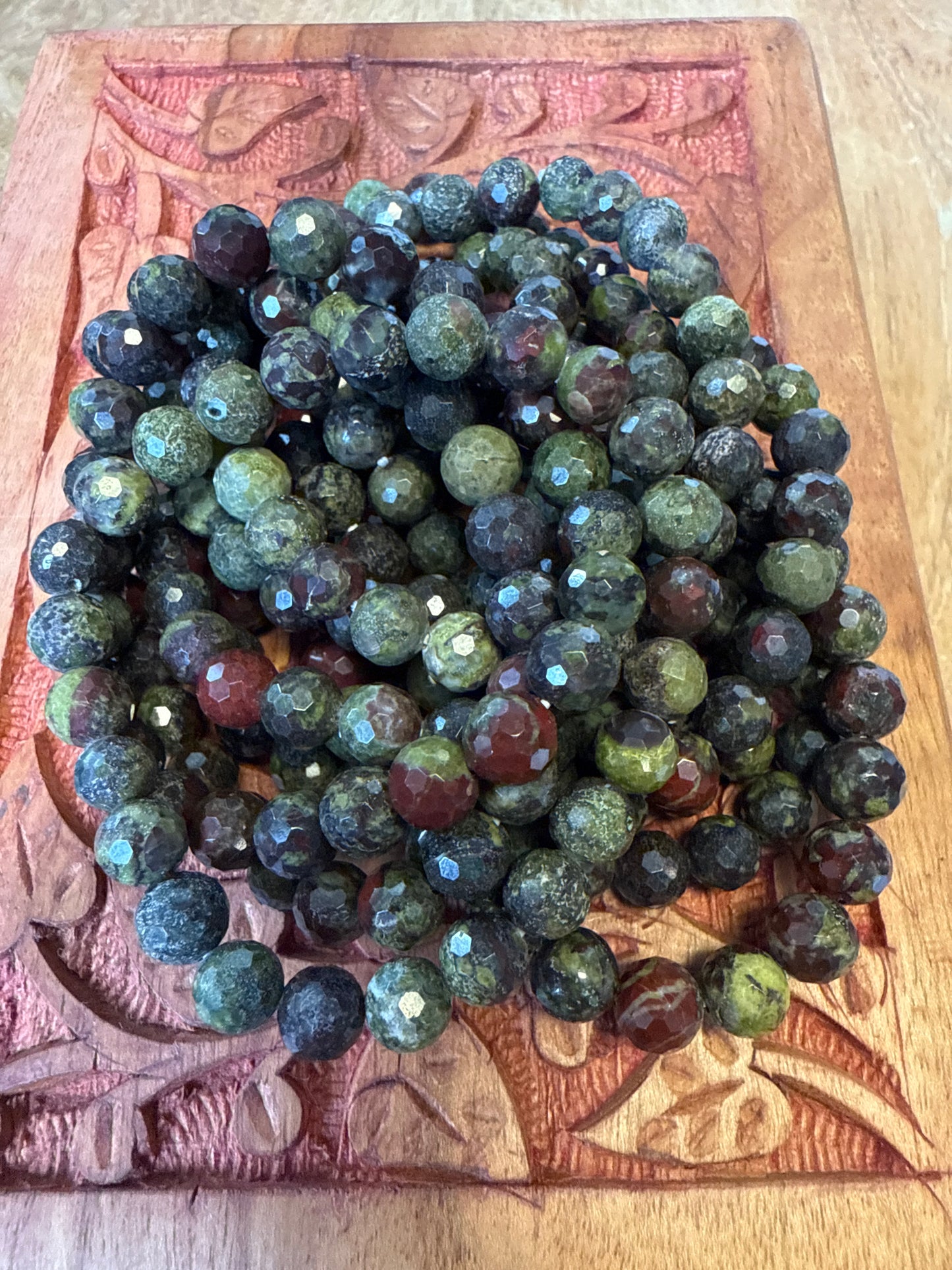 Faceted Gemstone Beaded Bracelet
