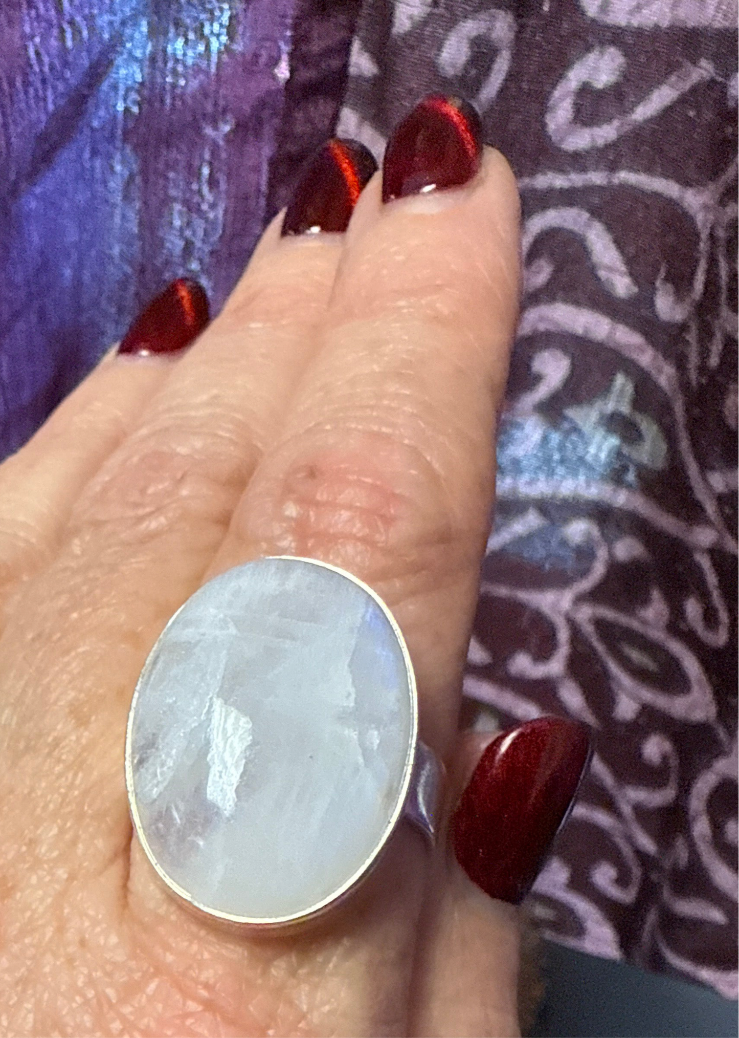 Moonstone Silver Ring | Handcrafted 925 Sterling Silver