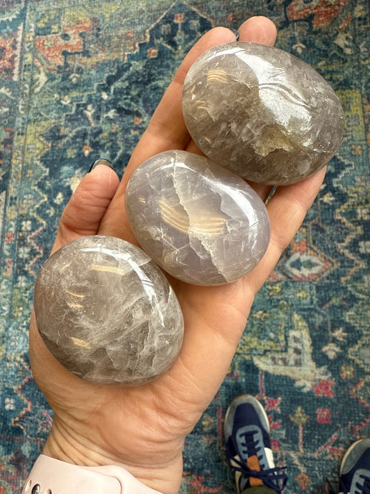 Madagascar Blue Rose Quartz Palm