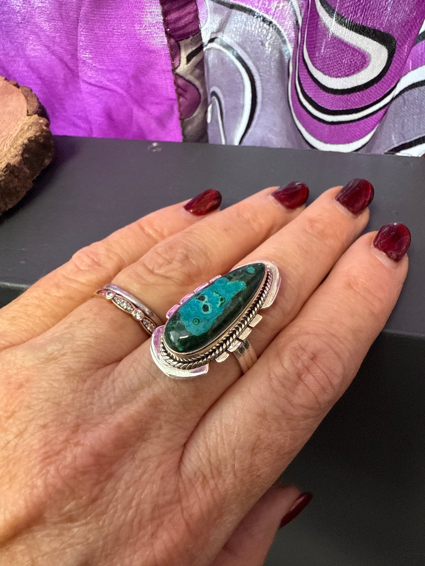 Chrysocolla Magick Ring | 925 Sterling Silver |