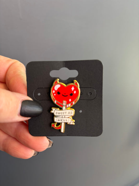 Sweet As Hell Enamel Pin