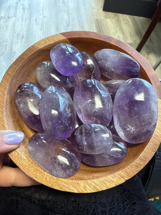 Amethyst Palm Stone - Cozy Coven