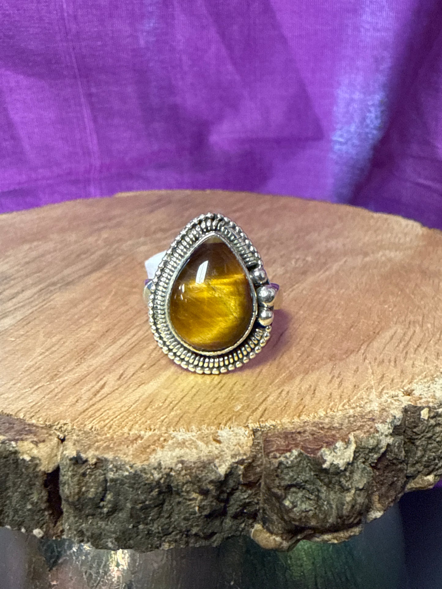 Tigers Eye Sterling Silver Ring