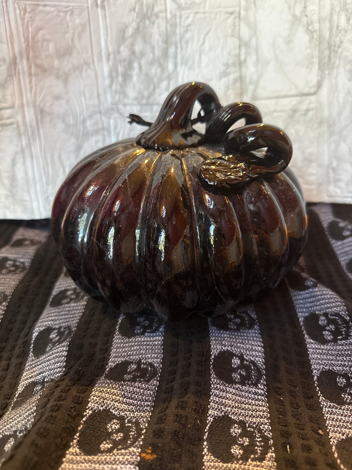 Hand blown Glass Pumpkin