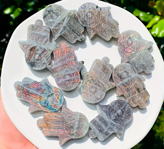 Hamsa πͺ¬ Crystal Carving