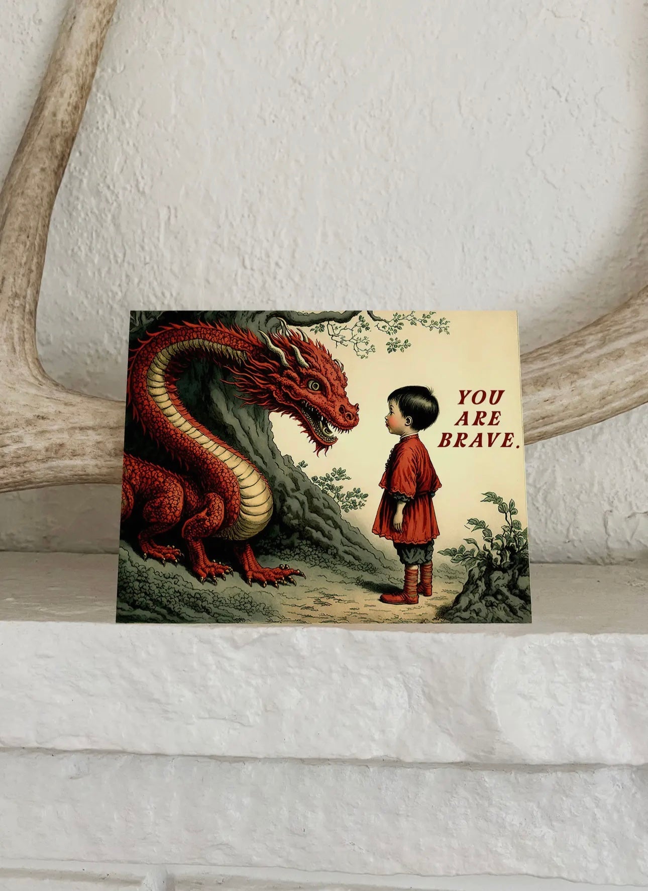 You Are Brave | Dragon Greeting Card