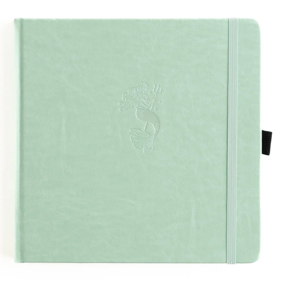 Archer + Olive Vintage Mermaid Dot Grid Square Notebook Journaling