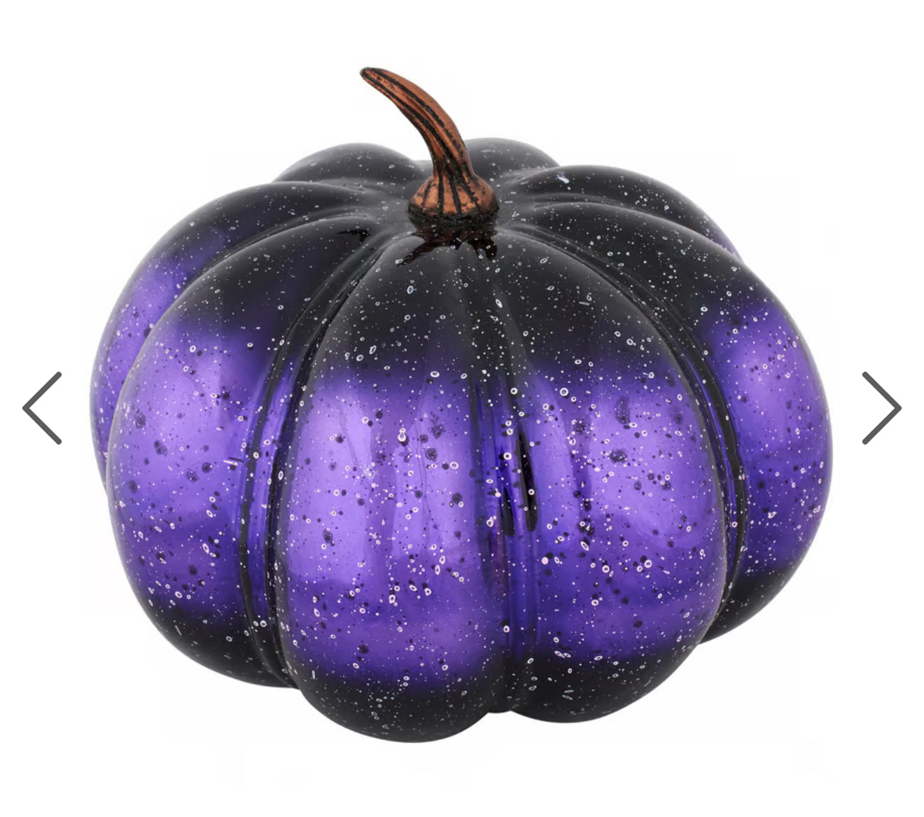 Large Purple Glass Pumpkin