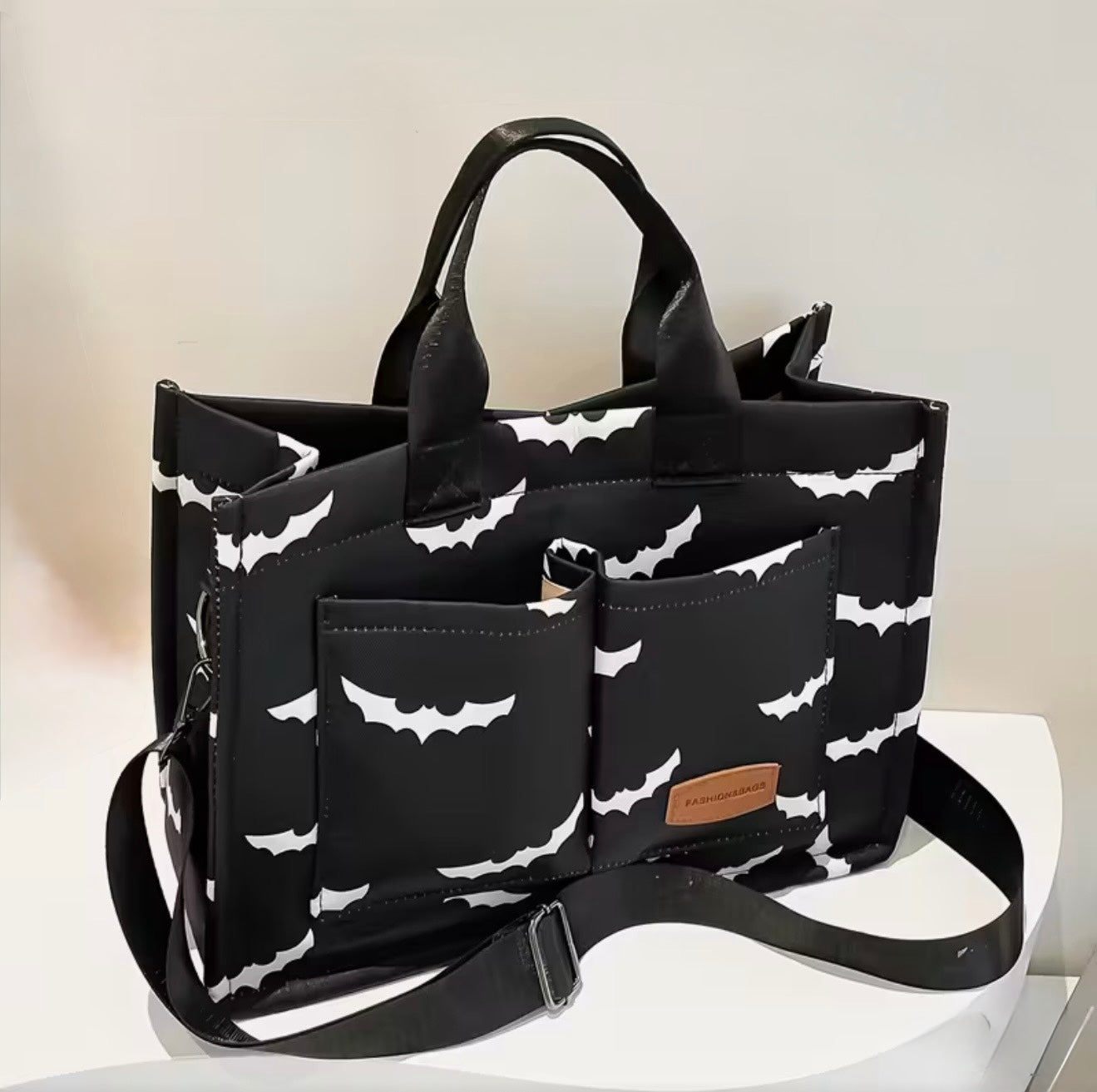Bat Large Tote Bag