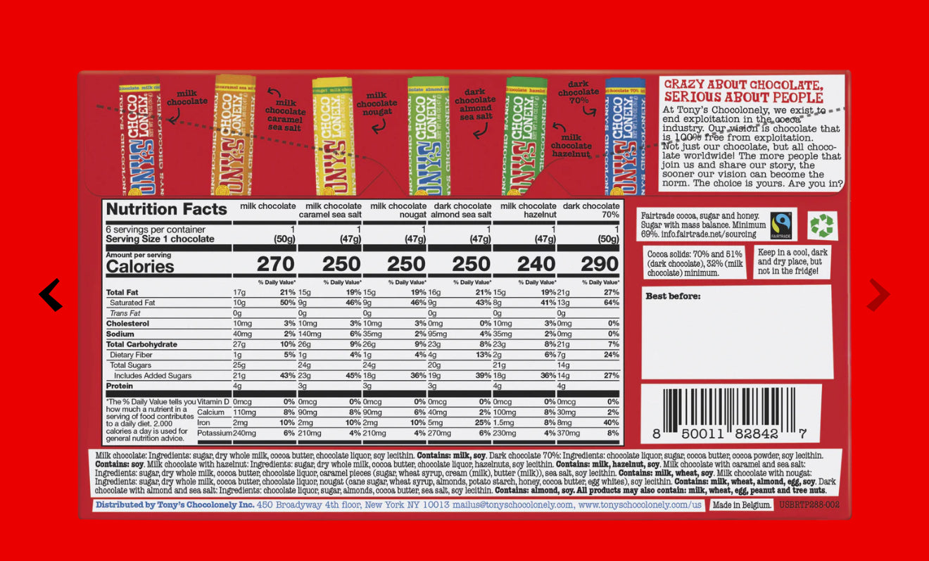 Tony’s Chocoloney Rainbow Tasting Pack