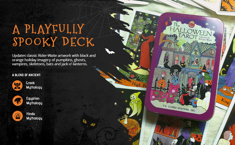 The Halloween Tarot in A Tin : Created by Kipling West
