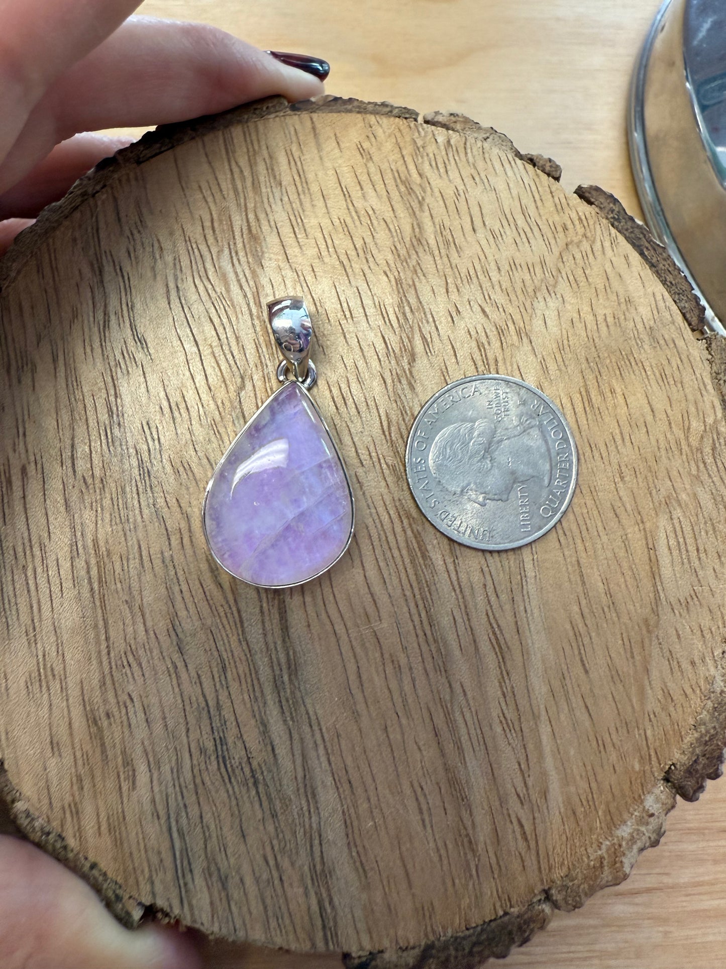 Pink Moonstone Pendant