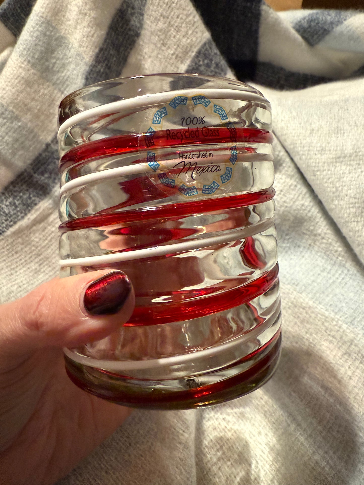 Candy Cane Stripe Double Old Fashioned