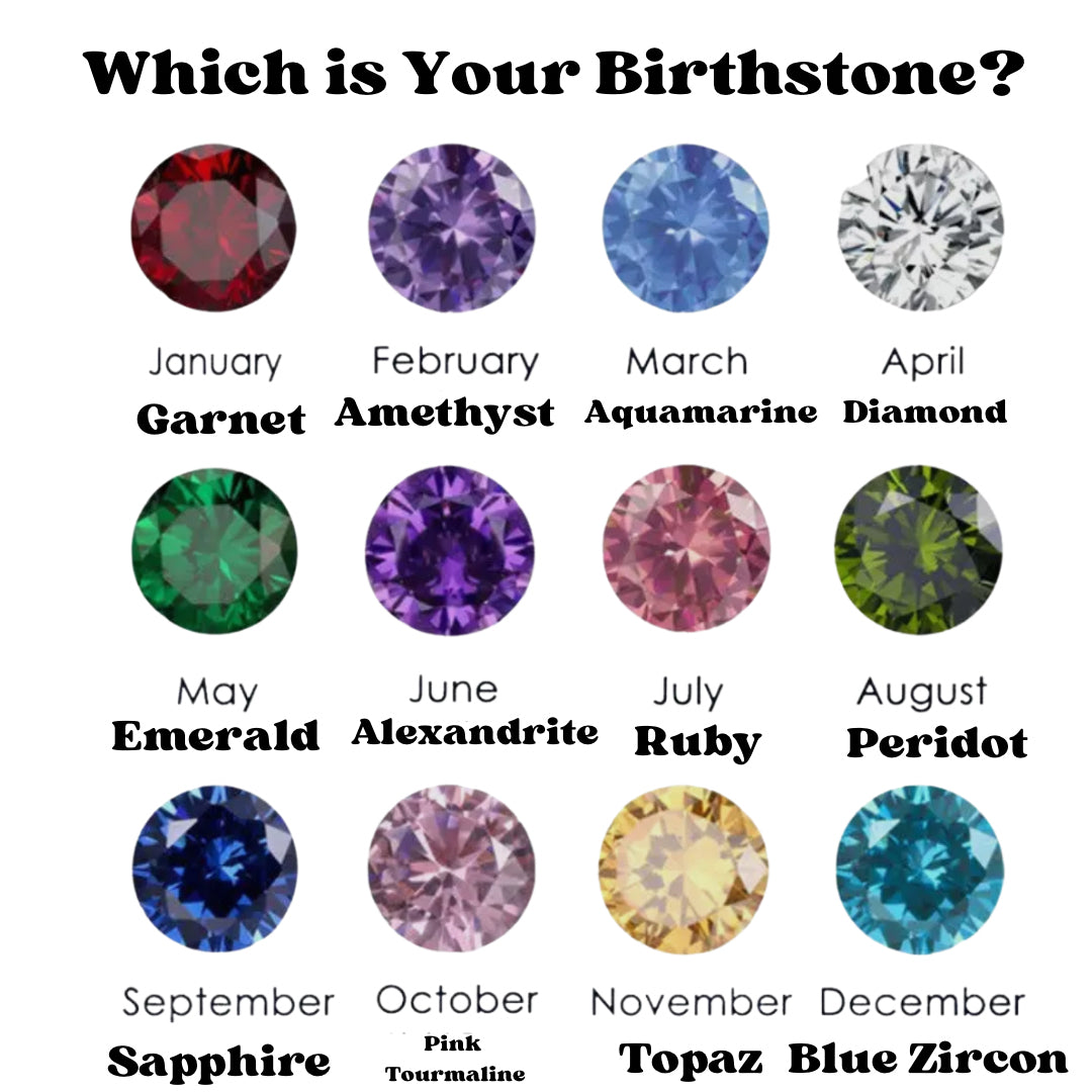 Bubble Crystal Birthstone Necklaces