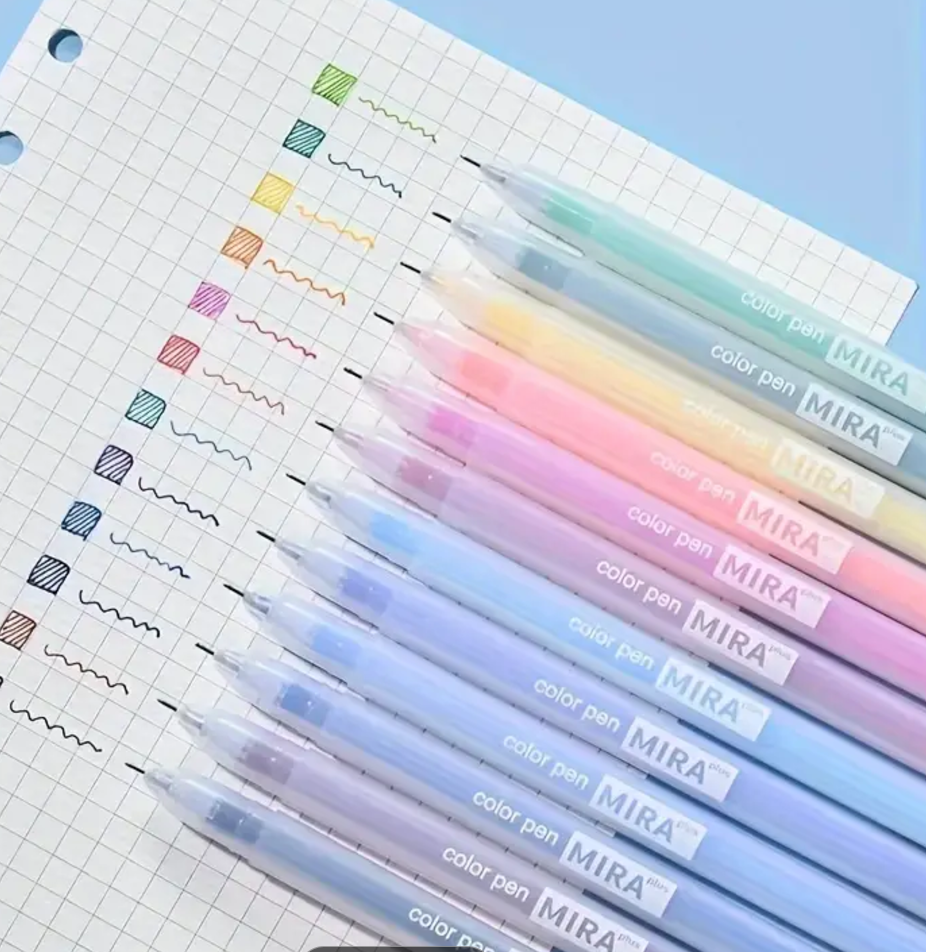 Candy Colored Gel Pens 0.5mm Multi-color Ink Pens for Journaling Note Taking