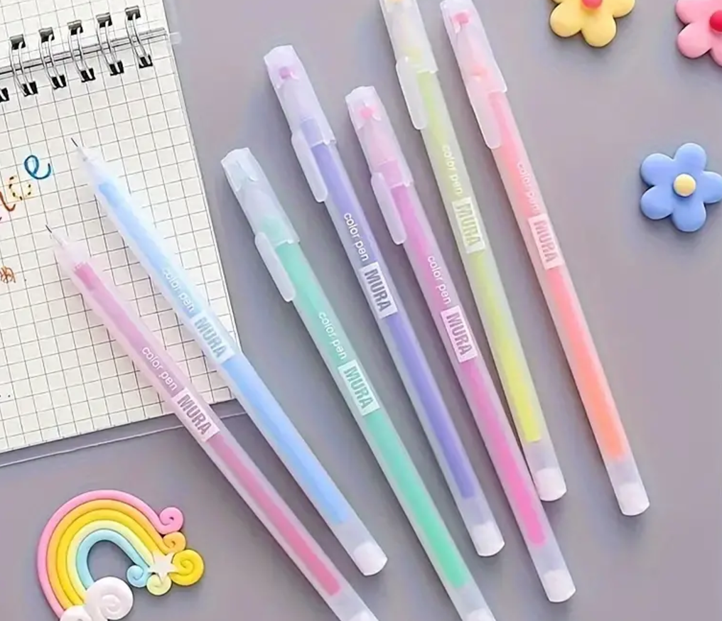 Candy Colored Gel Pens 0.5mm Multi-color Ink Pens for Journaling Note Taking
