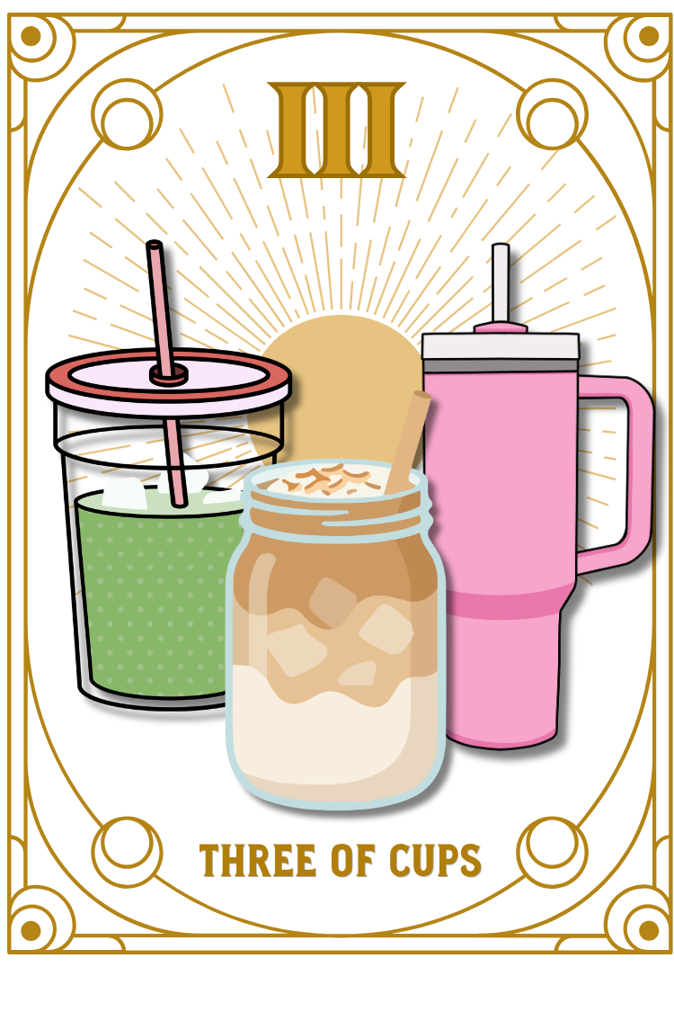 Three of Cups Sticker