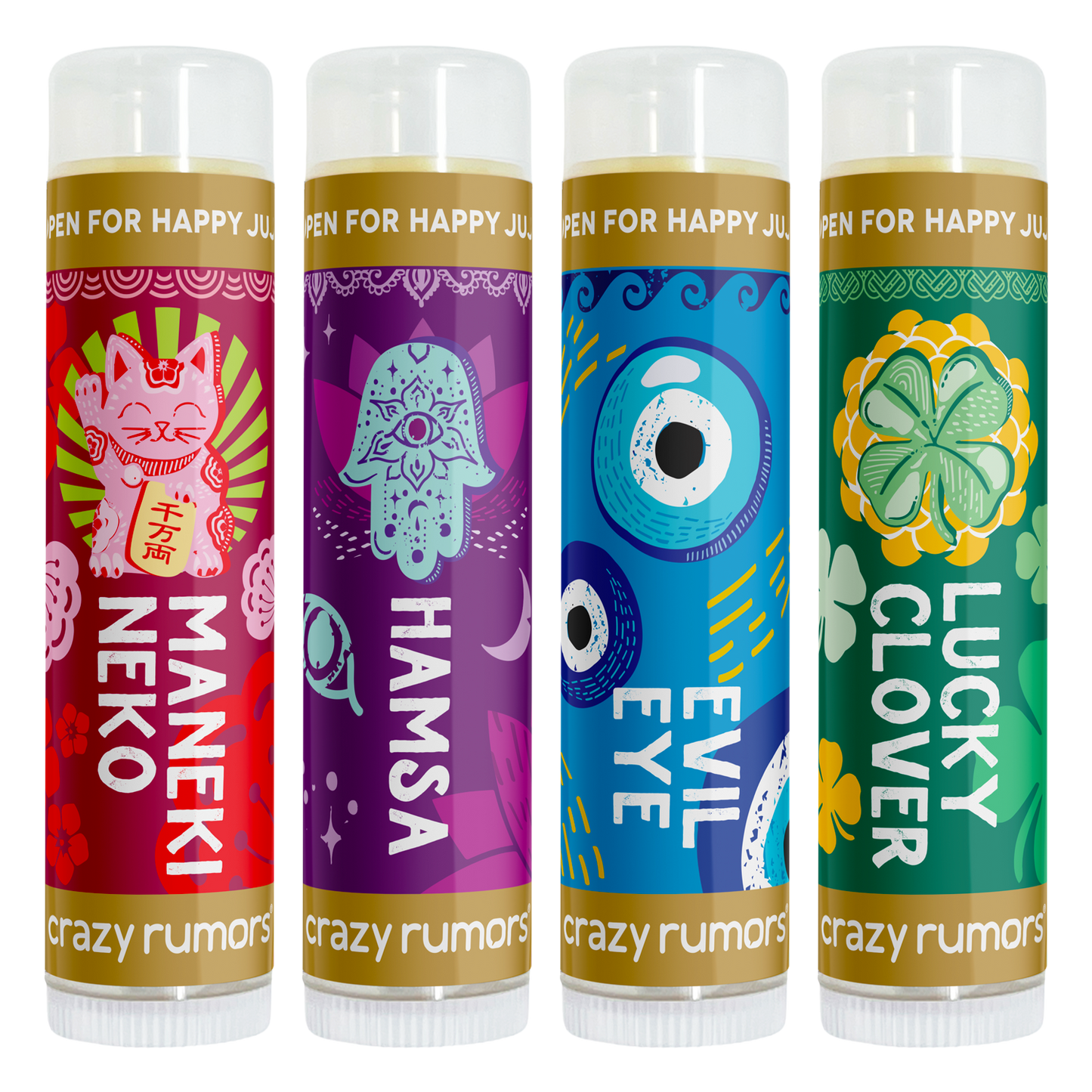 All Natural, Vegan Happy Juju- Maneki Neko Lip Balm Gift Box